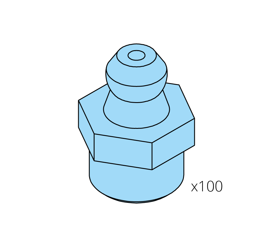 Kegelschmiernippel, M10x1