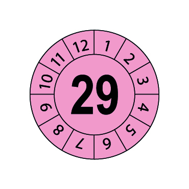 PVC Prüfplakette  “2029”