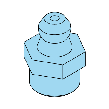 Kegelschmiernippel, M10x1