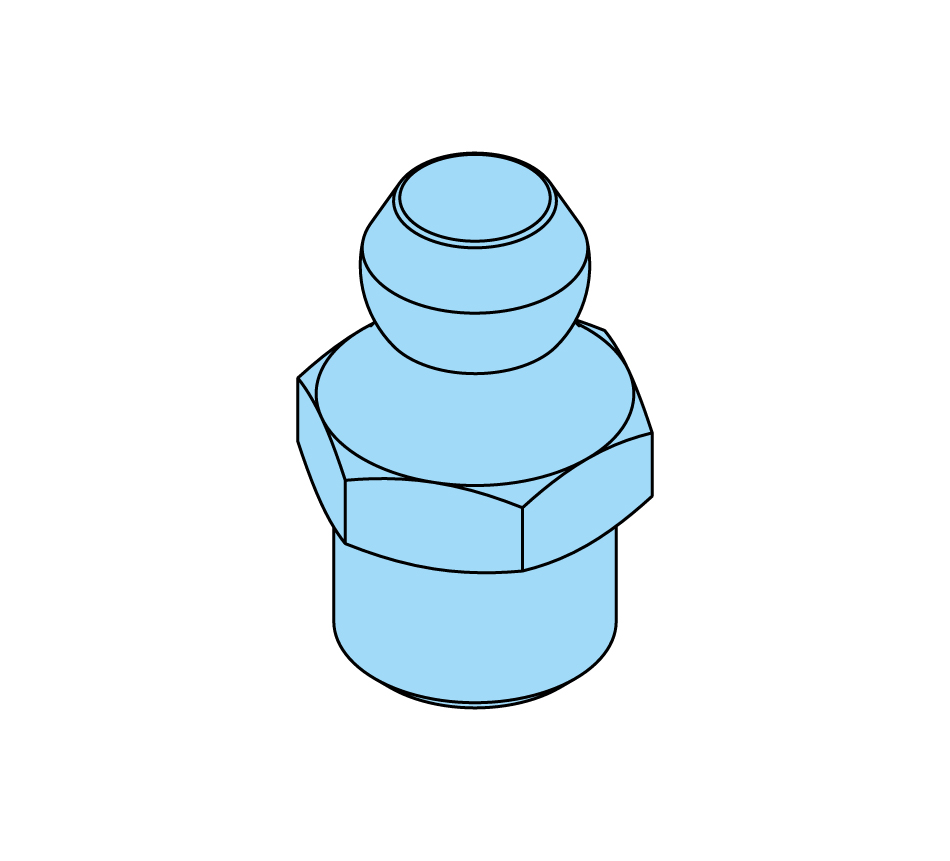 Kegelschmiernippel, M8x1,25