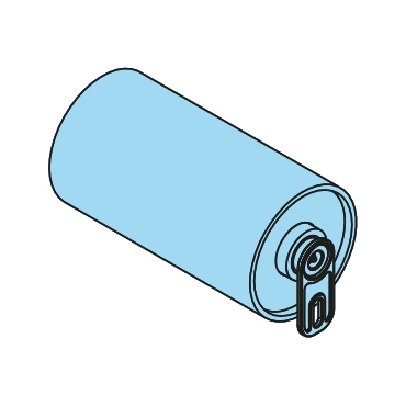 Stahlrolle mit Achse